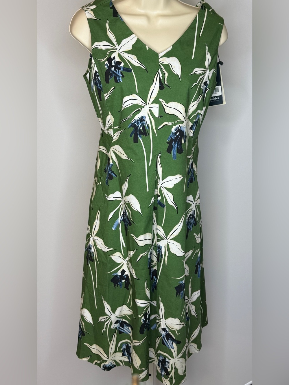 Max Mara - Negozi Floral Midi Dress in Green